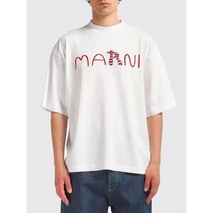 Marni Men Cotton T-Shirt With Logo Marni